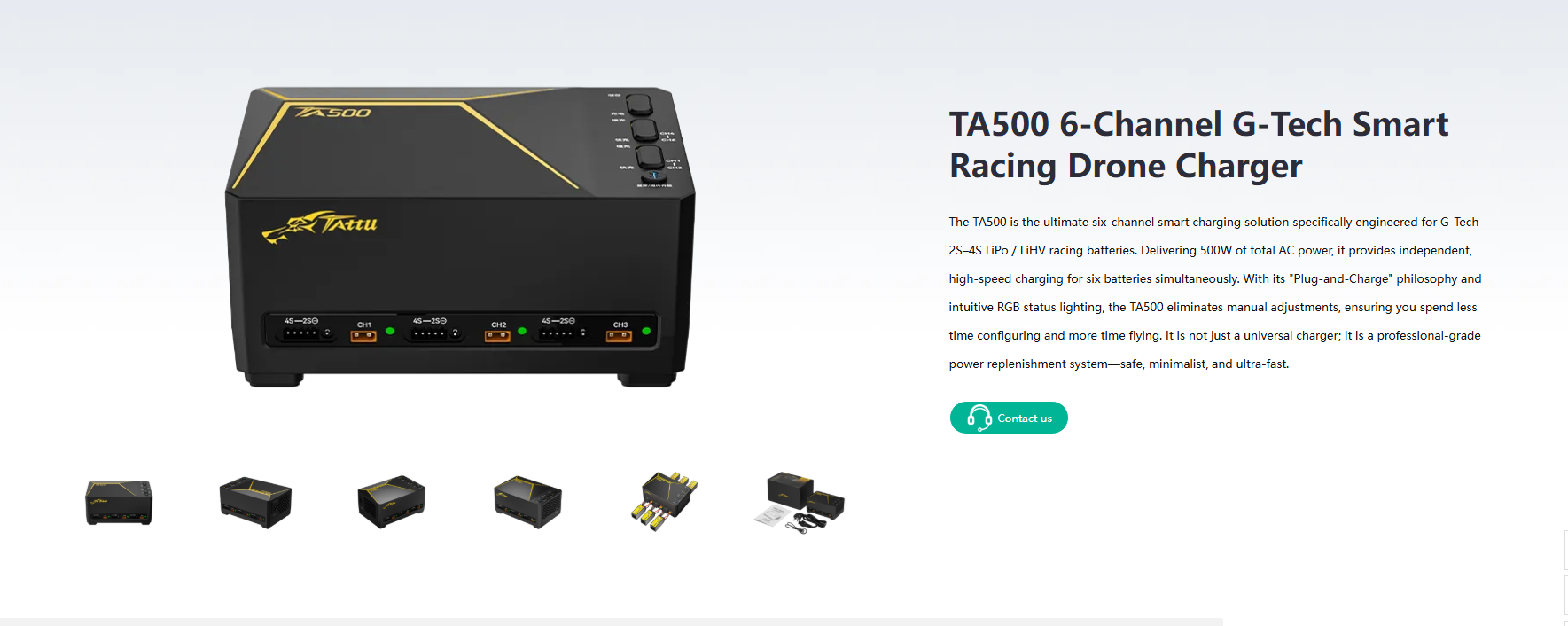 TATTU TA500 6-Channel G-Tech S - огляд і ціна Drone Racing Charger