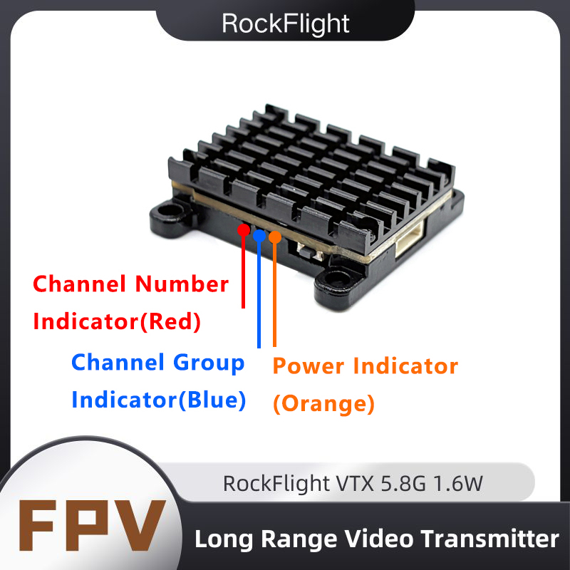 RockFlight TX663 VTX 5.8G 48CH - огляд і ціна Drone Racing Receiver