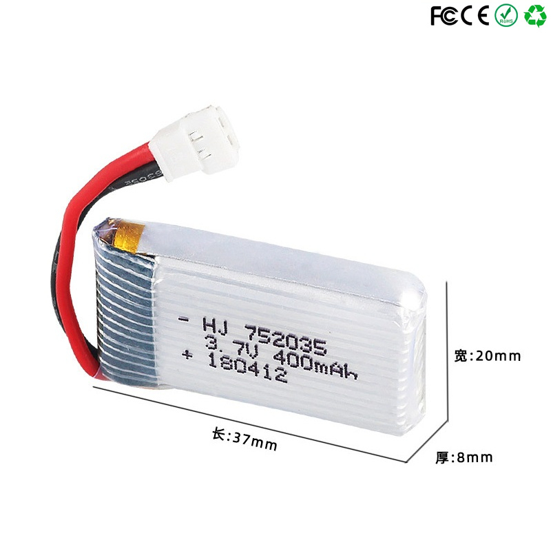 752035 3.7V 400mAh 35C Drone B - огляд і ціна Eachine Drone E58